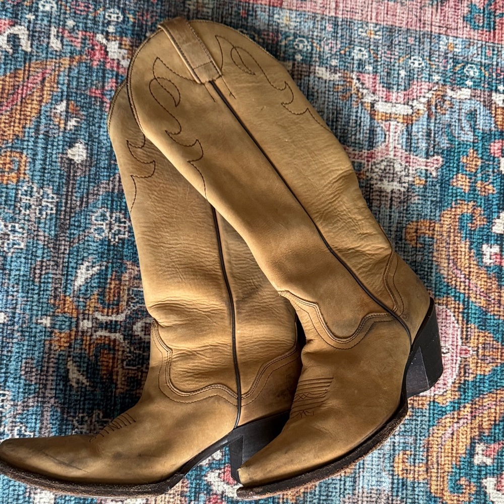 J.B. Dillon Tan Cowboy Boots